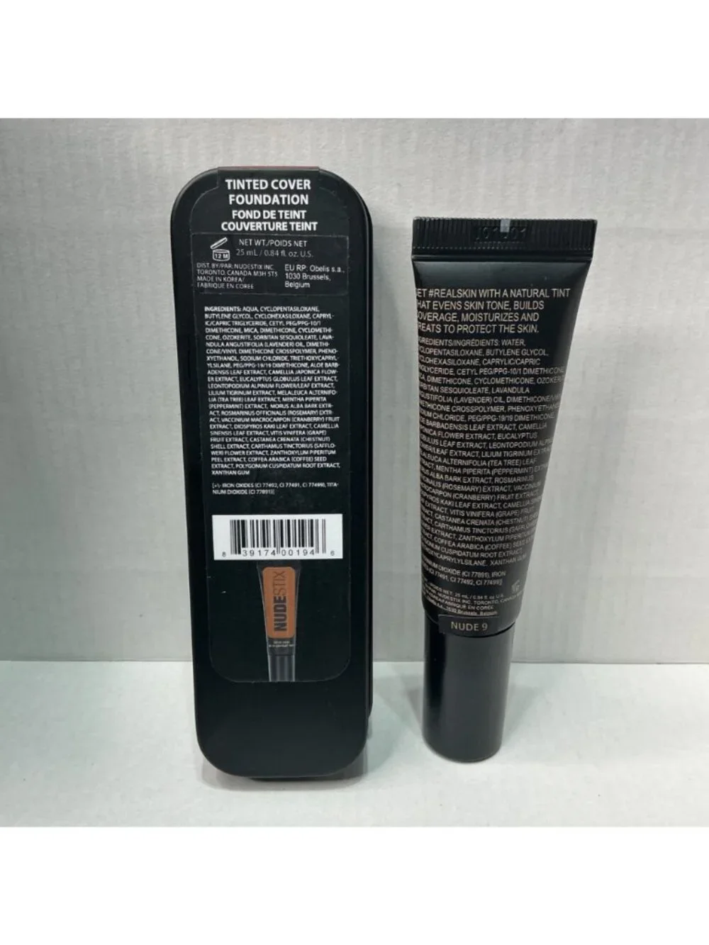 Nudestix Tinted Cover Foundation Nude 9 25ml With Tin Case